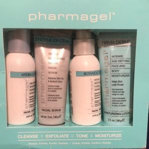 Pharmagel 4 step age defying skin care set NEW